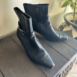 Anne Klein Iflex Black Leather Boot